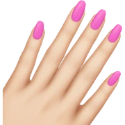 pink nails sticker
