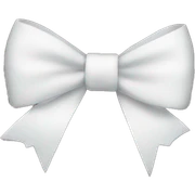 White bow sticker