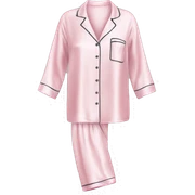 Light pink silk pyjamas set sticker