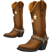 Cowboy boots sticker