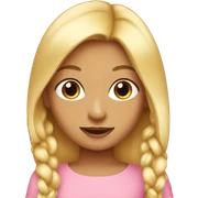 Girly girl emoji  sticker