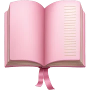 pastel pink book sticker