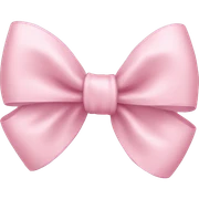 light pink bow  sticker