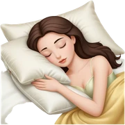 sleeping beauty brunette white girl with a silk pillow sticker