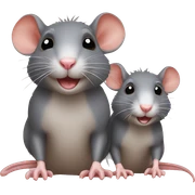 two rats sticker