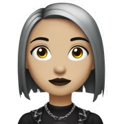 goth girl  sticker