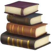 Book stack sticker