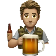 Hunter tv beer sticker