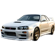r34 car sticker