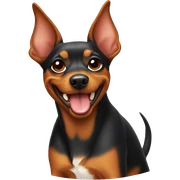 happy pinscher sticker