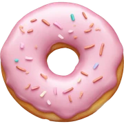 pastel pale pink donut sticker