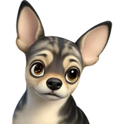focused animal in blurred scene sticker