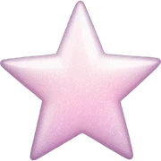 pale pink star sparkle sticker