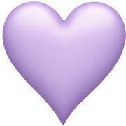 pastel lilac heart sticker