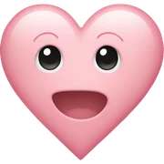 light pink heart sticker
