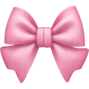 baby pink bow sticker