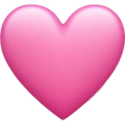 Pink heart sticker