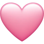 Pink heart sticker