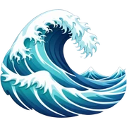 Sea waves sticker