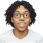 smiling boy in white shirt sticker