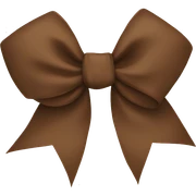 Brown bow  sticker