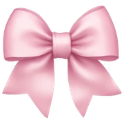 Light pink bow sticker