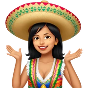 Fiestero with Sombrero sticker