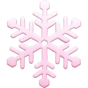 pastel pink snowflake  sticker