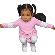 twintails child with boy sticker
