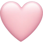 light pink heart sticker
