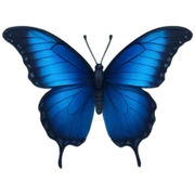 Dark blue butterfly  sticker