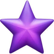 Purple and pink star sticker