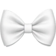 white bow emoji sticker