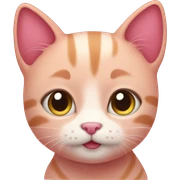 Pink cute cat sticker