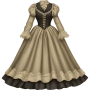 Victorian dress sticker