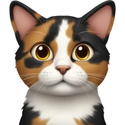 calico cat  sticker