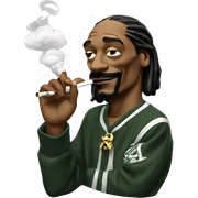 snoop dogg smoking  sticker