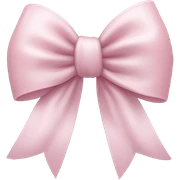 Soft pink bow  sticker