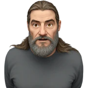 realistic portrait of a man sticker