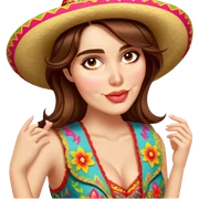 Fiestero with Sombrero sticker
