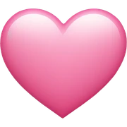 Pink heart  sticker