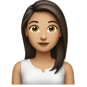 Brunette girl sticker