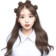 brown-haired girl with earrings sticker
