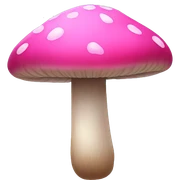 pink mushroom sticker