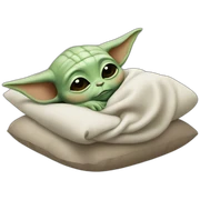 Baby Yoda sleeping sticker