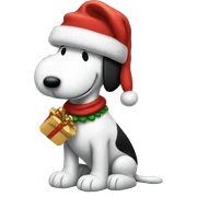 Snoopy navideño sticker