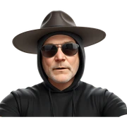 cool guy in sunglasses sticker
