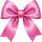 Animated pink bow sticker