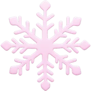 pastel pink snowflake  sticker