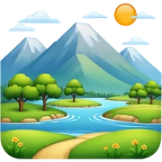Landscape  sticker